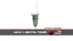 Yavin 4 Sentry Tower 1-6 scale Hottoys  3D print model
