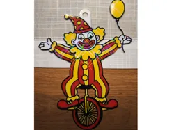 Clown with Unicycle for Carnival to Hang - Free 3D Print Model