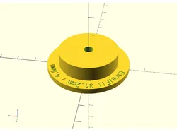 Customizable ExcelFil Filament Spool Plug