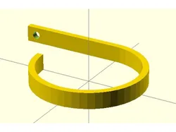 Customizable wire hanging hook with screw mount