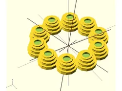 LED Kerzenhalter Ring - LED Candle holder ring - Customizable