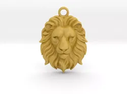 Lion Pendant 3D print model