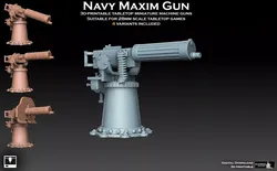 Navy Maxim Gun 3D print model