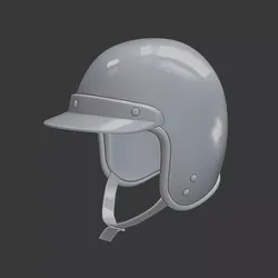 Open Face Motorcycle Helmet 3D Printable  3D print model