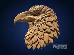 Raven Head - CNC Router Carving Casting animal bird 3D print model