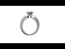 Solitaire ring  3D print model