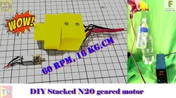 Stacked N20 geared motor