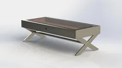 Stainless Coffee Table with Display 1