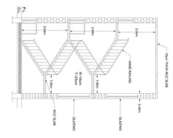 stairs section view