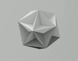 star block aka stellated icosahedron