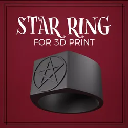 Star Ring - Halloween Ring 3D print model