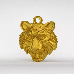 Tiger Pendant 3D print model