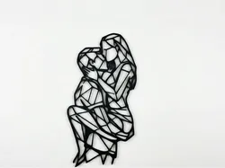 Wall Decoration - Embracing Couple - Free 3D Print Model