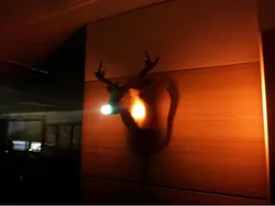 Card Board Deer Head Hunting Trophy Lamp