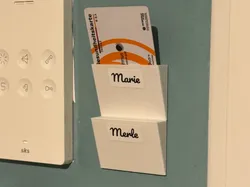 Card slot / wall holder (stackable) - Free 3D Print Model