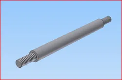 Steam engine components. Piston stem