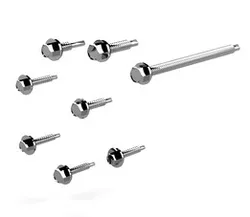 Steel Drilling Screws with Rubber Washer for Metal