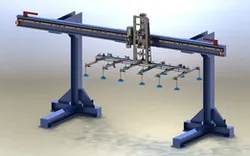Steel plate picking system