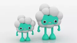 cloud character toy 3D printable model   3D print model