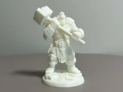 Half Orc Goliath DnD Tabletop mini - Free 3D Print Model