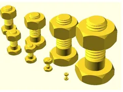 metric iso screw & nut