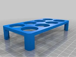 Parametric tray for small paint pots