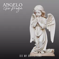 Praying Angel STL Modern Single Piece Design 3D print model