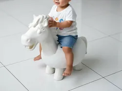 Ride a horse to welcome the New Year and celebrate the New Year Cute pony stool Children's seat small stool Children's small chair Year of the Horse Spring Festival pony-shaped toy to amuse children Fun ornament  - Free 3D Print Model