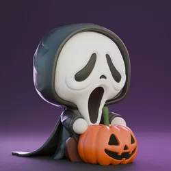 SCREAM PUMPKIN HALLOWEEN 3D print model