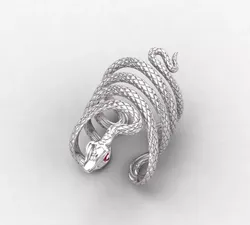 Snake Ring - Long 3D print model