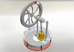 Stirling engine - Simplifed