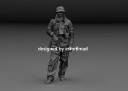 WW2 FRENCH TANK DRIVER 1940 v2 3D print model