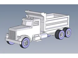Dump Truck bed down HO Scale
