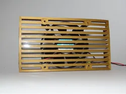 Front computer fan holder