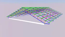 Structural steel roof