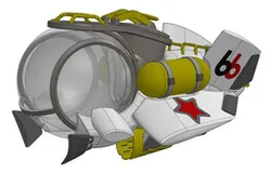 Subway Jet Racing Pod Scale Model