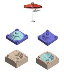 Sunday Umbrella Cap Mold Design (Please watch the Videos)