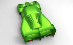 Supercar  track body LMP design