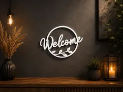 Welcome Wall Art-Modern Wall Decor