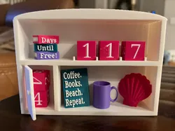 Beach Repeat Retirement countdown - Free 3D Print Model