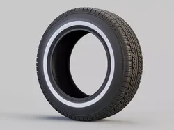 Classic Car Tyre 3D model