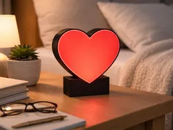 Heart Lamp - Free 3D Print Model