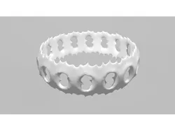 Subtle spiked bracelet or ring