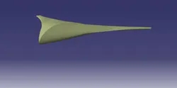 Surface Model of self designed Blended wing body Masa1