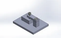 Swinging strap clamp