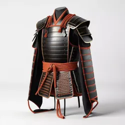 Authentic Japanese Samurai Warrior Armor 3D model