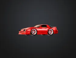Cartoon Chevy Camaro Key Chain