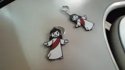 Cartoon Jesus Keychain - Religious Gift 3D print model