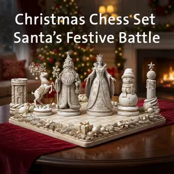 Christmas Chess Set – Santa’s Festive Battle