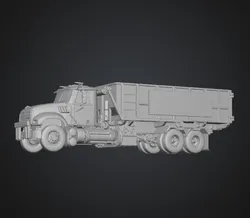 Construction Dumpster Truck